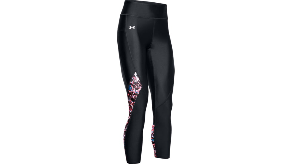 Under Armour UA Heat Gear Armour Printed Panel Ankle Crop - Women, 13517070012X