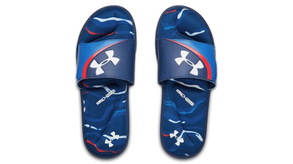 Under Armour UA Ignite Morph DPM VI Slides - Men's, 9, American Blue, 30227104009