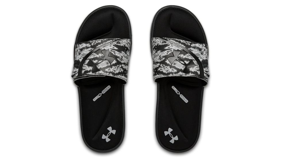 Under Armour UA Ignite Striker DPM VI Slides - Men's, 10, Black, 302270800110