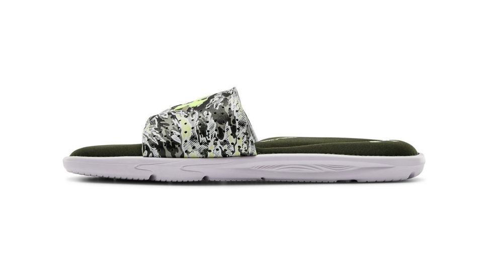 Under Armour UA Ignite Striker DPM VI Slides - Men's, 9, White, 30227081019