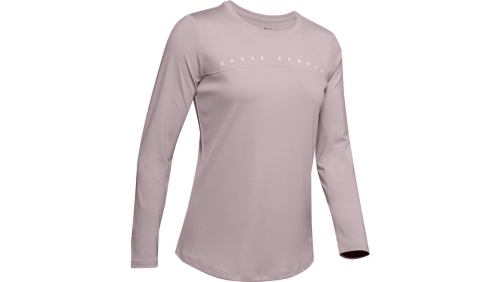 Under Armour UA Iso-Chill Shore Break Long Sleeve Shirt - Womens, Extra Small, Dash Pink, 1351132667XS