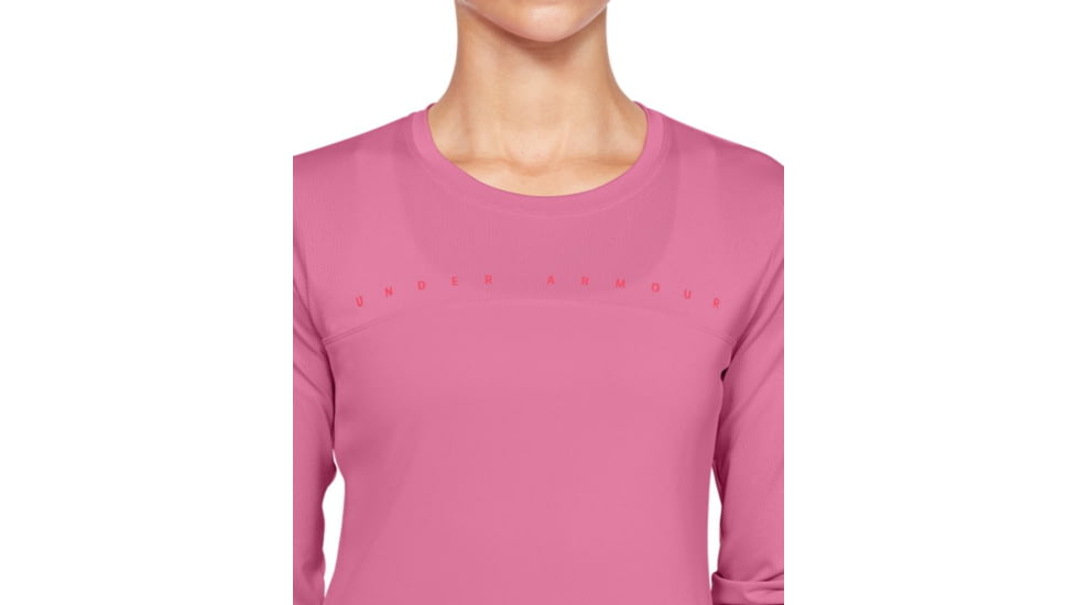 Under Armour UA Iso-Chill Shore Break Long Sleeve Shirt - Womens, 2XL, Lipstick, 13511326912X