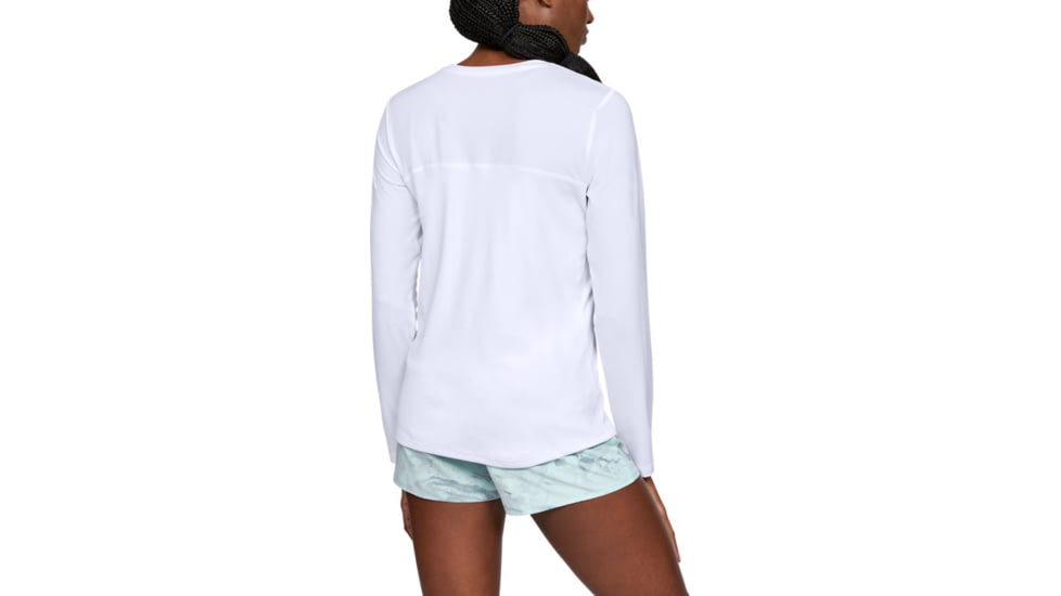 Under Armour UA Iso-Chill Shore Break Long Sleeve Shirt - Womens, 2XL, White, 13511321002X