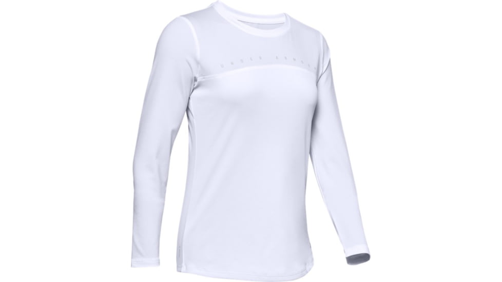 Under Armour UA Iso-Chill Shore Break Long Sleeve Shirt - Womens, 2XL, White, 13511321002X