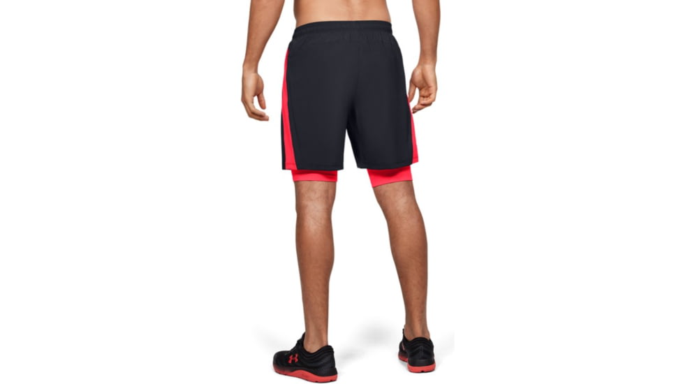 Under Armour UA Launch SW 2-in-1 Running Shorts - Men's, 2XL, Pink, 13265760032X