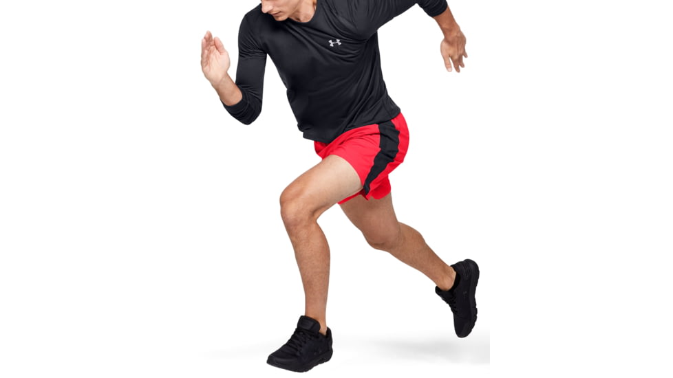 Under Armour UA Launch SW 7'' Running Shorts - Men's, Large, Pink, 1326572628LG