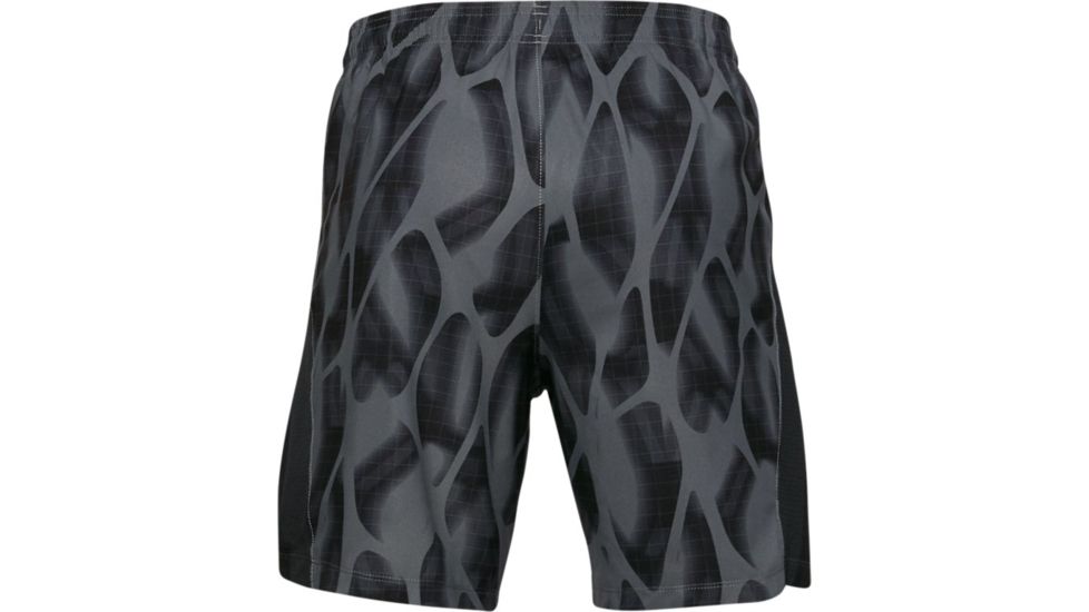 Under Armour UA Launch SW 7'' Printed Shorts - Men's, 2XL, Pitch Gray, 13265730122X