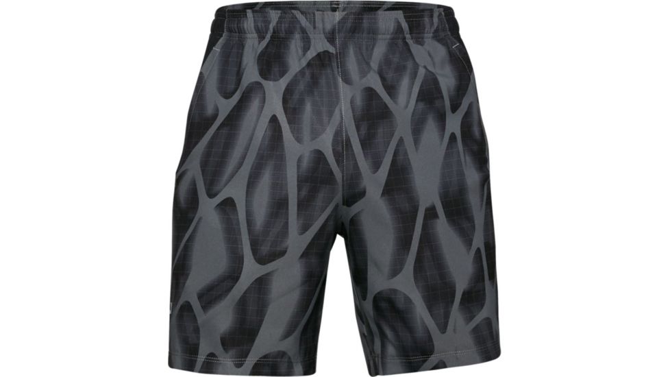 Under Armour UA Launch SW 7'' Printed Shorts - Men's, 2XL, Pitch Gray, 13265730122X