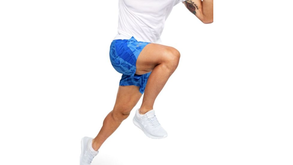 Under Armour UA Launch SW 7 Printed Shorts - Mens, 2XL, Water, 13265734642X