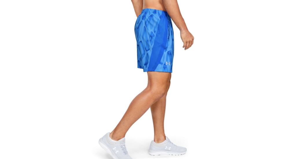 Under Armour UA Launch SW 7 Printed Shorts - Mens, 2XL, Water, 13265734642X