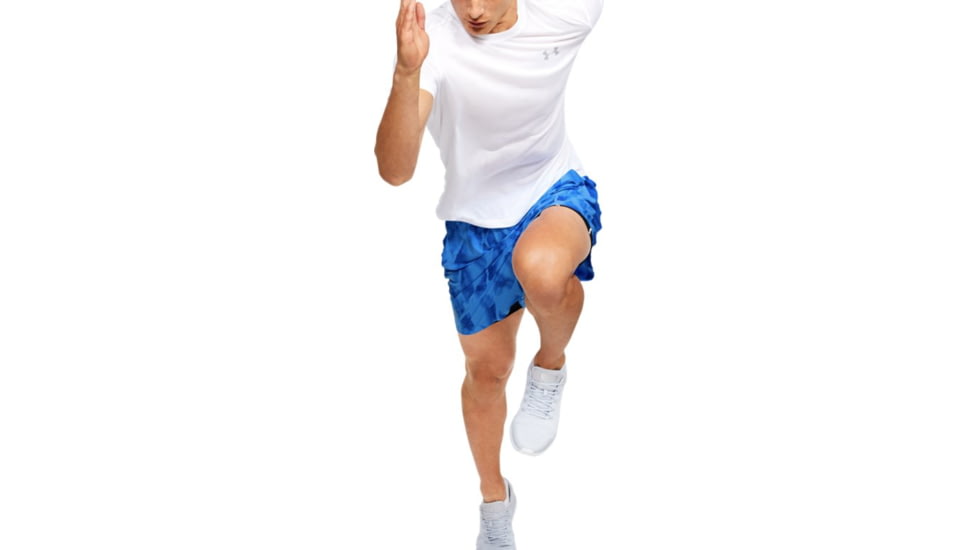 Under Armour UA Launch SW 7 Printed Shorts - Mens, 2XL, Water, 13265734642X