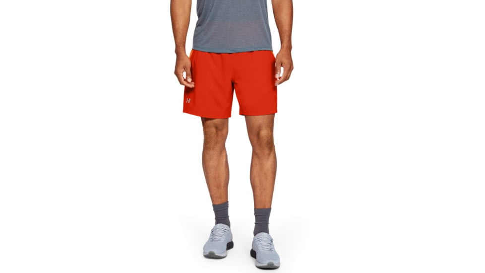 Under Armour UA Launch SW 7 Running Shorts - Mens, Small, Ultra Orange, 1326572856SM