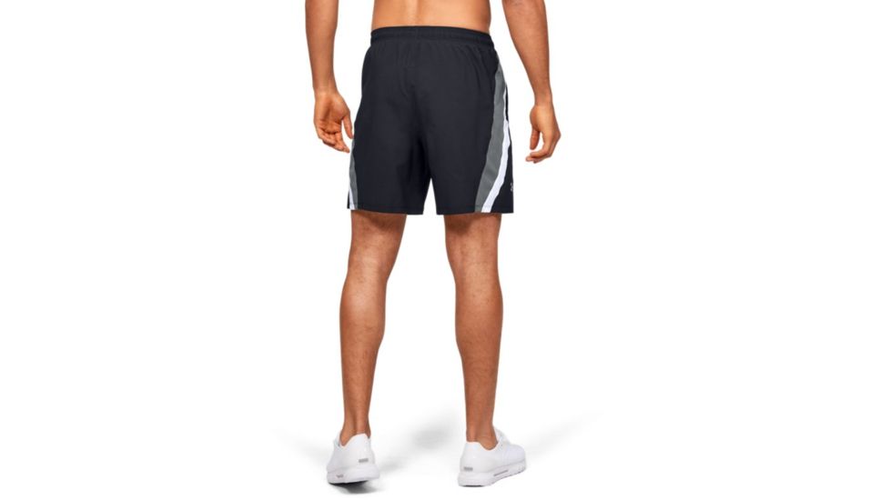 Under Armour UA Launch SW Branded 7 Graphic Shorts - Mens, 2XL, Black, 13501530012X