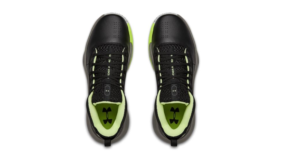 Under Armour UA Lockdown 4 Basketball Shoes - Mens, 10, Black/Yellow, 302205200710