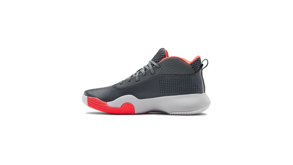 Under Armour UA Lockdown 4 Basketball Shoes - Mens, 10, Pitch Gray, 302205210210