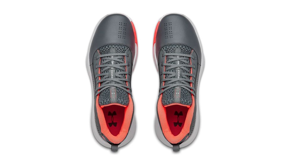 Under Armour UA Lockdown 4 Basketball Shoes - Mens, 10, Pitch Gray, 302205210210