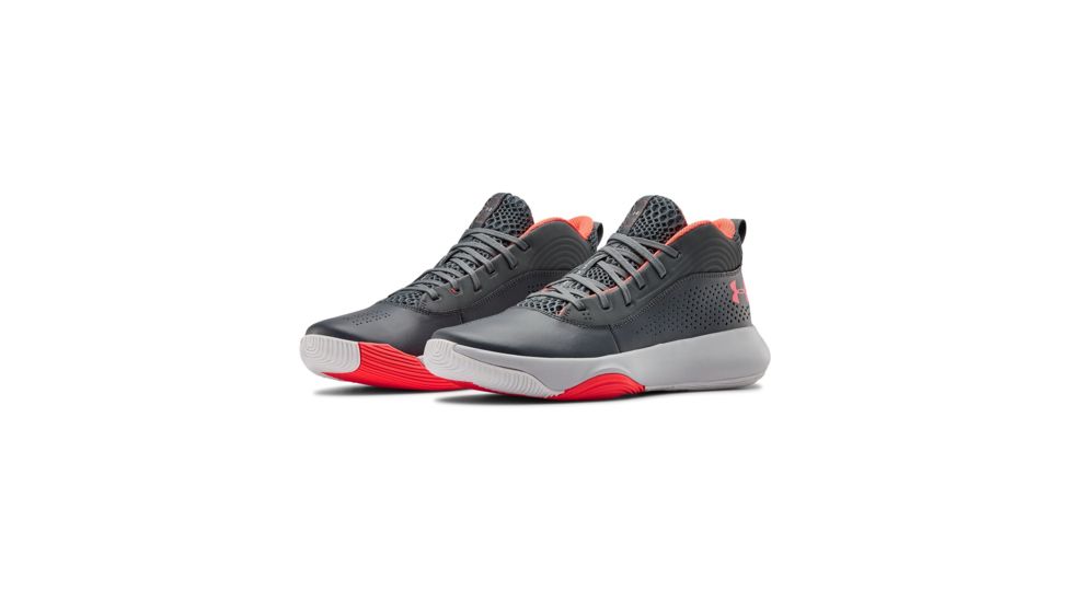 Under Armour UA Lockdown 4 Basketball Shoes - Mens, 10, Pitch Gray, 302205210210
