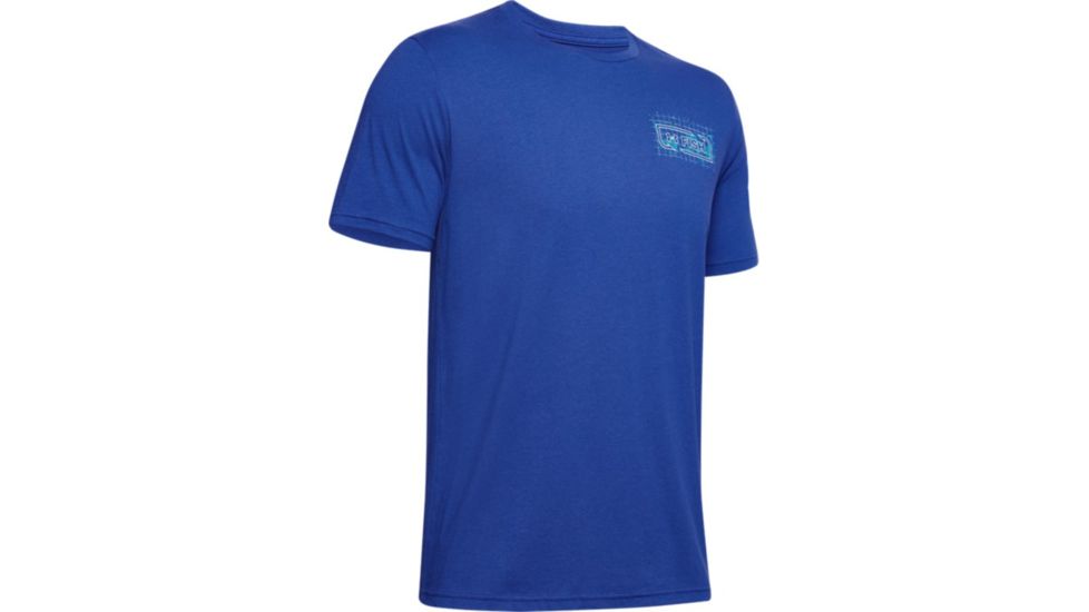Under Armour UA Marlin Skel-matic T-Shirt - Mens, Extra Large, American Blue, 1351825449XL