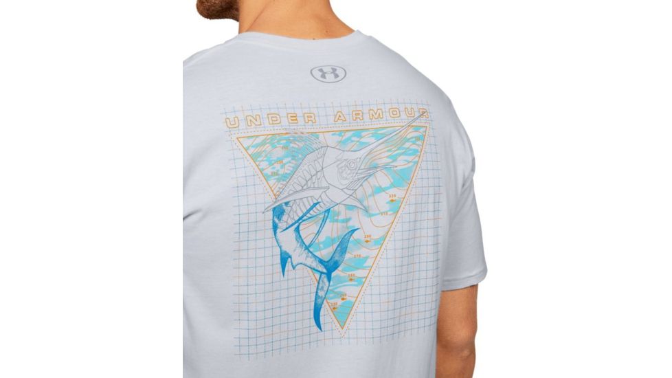 Under Armour UA Marlin Skel-matic T-Shirt - Mens, Medium, Halo, 1351825014MD