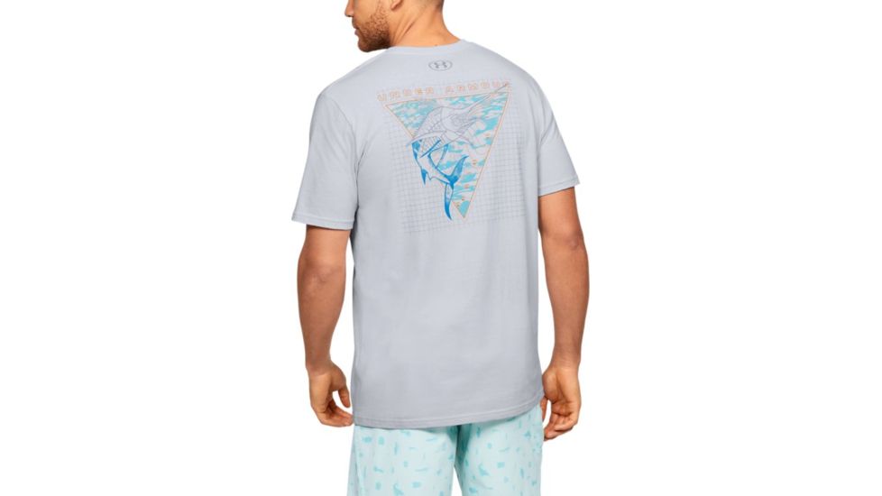 Under Armour UA Marlin Skel-matic T-Shirt - Mens, Medium, Halo, 1351825014MD