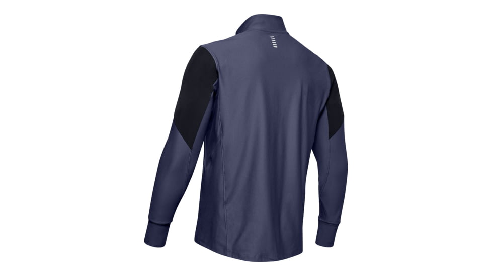 Under Armour UA Qualifier 1/2 Zip Shirt - Mens, Medium, Blue Ink, 1326595497MD