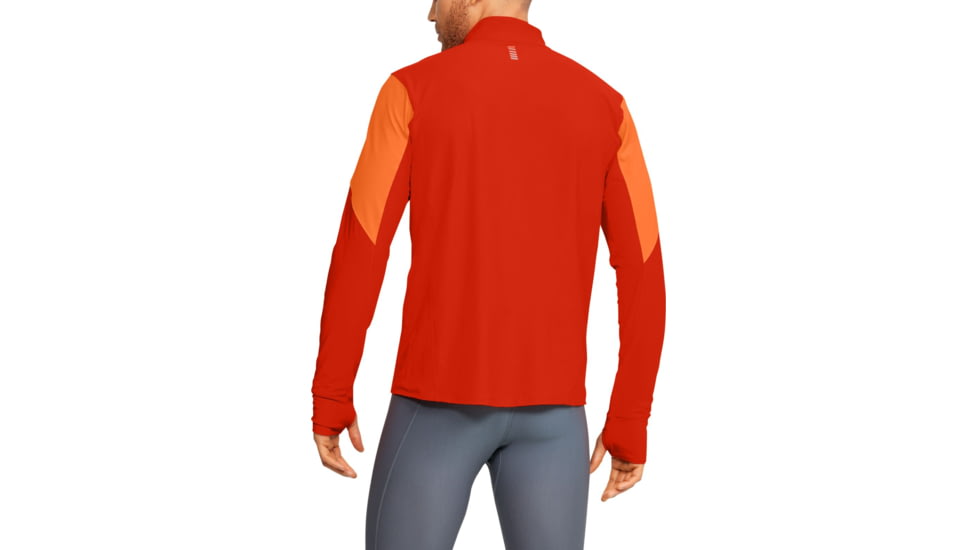 Under Armour UA Qualifier 1/2 Zip Shirt - Mens, Extra Large, Ultra Orange, 1326595856XL