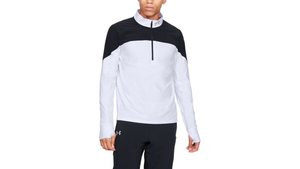 Under Armour UA Qualifier 1/2 Zip Shirt - Men's, 2XL, White, 13265951002X