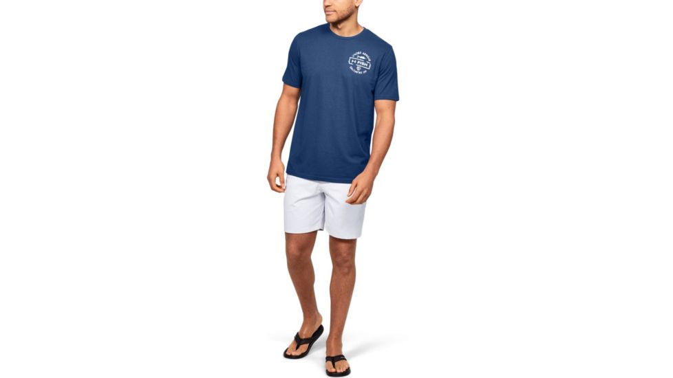 Under Armour UA Saltwater Division T-Shirt - Mens, Small, American Blue, 1351823449SM