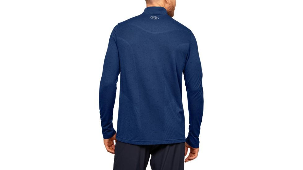 Under Armour UA Seamless 1/2 Zip - Mens, Extra Large, American Blue, 1351452449XL