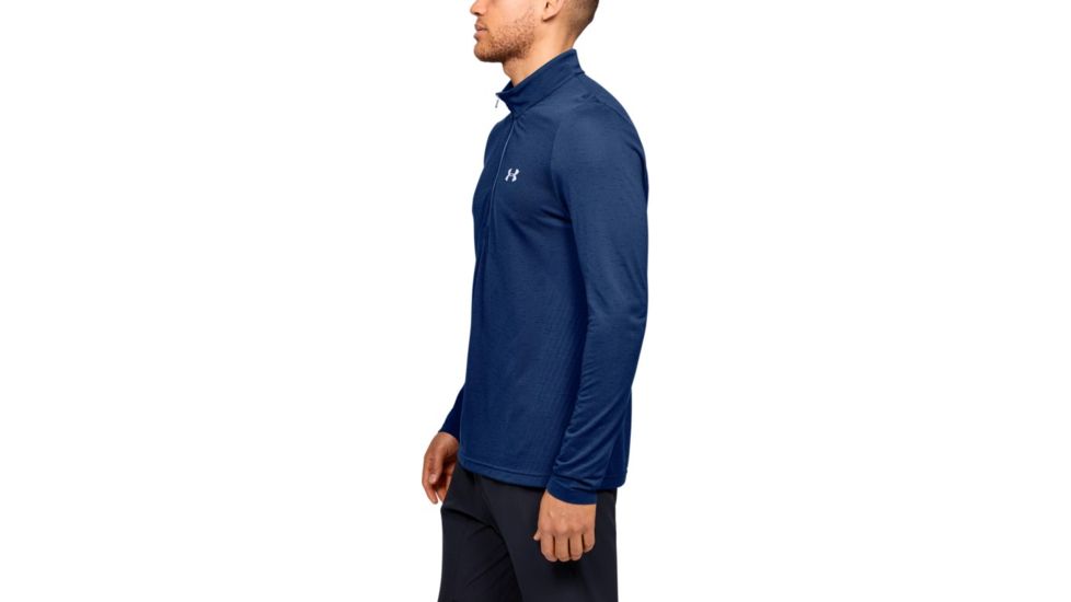 Under Armour UA Seamless 1/2 Zip - Mens, Extra Large, American Blue, 1351452449XL