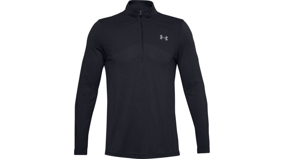 Under Armour UA Seamless 1/2 Zip - Mens, 2XL, Black, 13514520012X