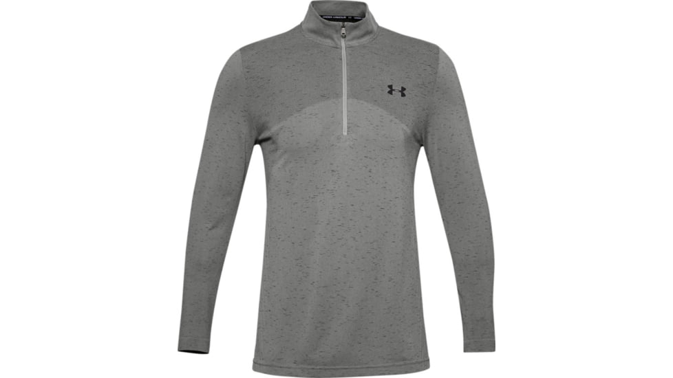 Under Armour UA Seamless 1/2 Zip - Mens, Medium, Green, 1351452388MD
