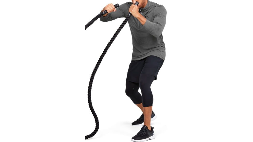 Under Armour UA Seamless 1/2 Zip - Mens, Medium, Green, 1351452388MD