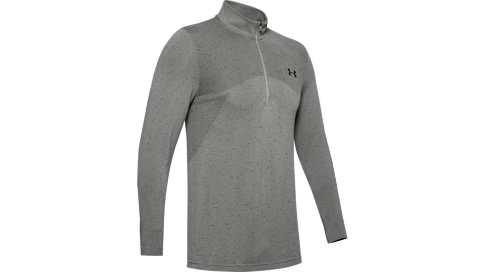 Under Armour UA Seamless 1/2 Zip - Mens, Medium, Green, 1351452388MD