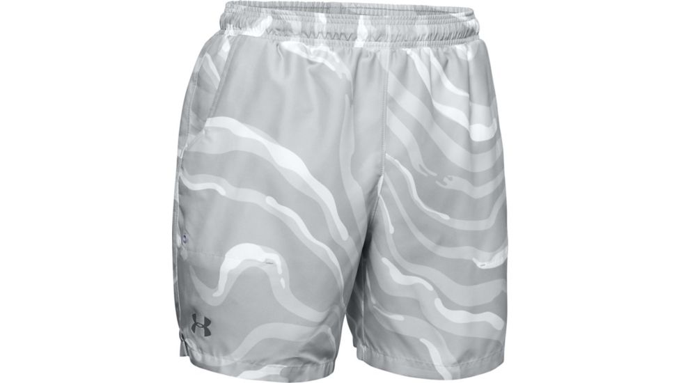 Under Armour UA Shore Break Volley Shorts - Mens, Extra Large, White, 1351154100XL