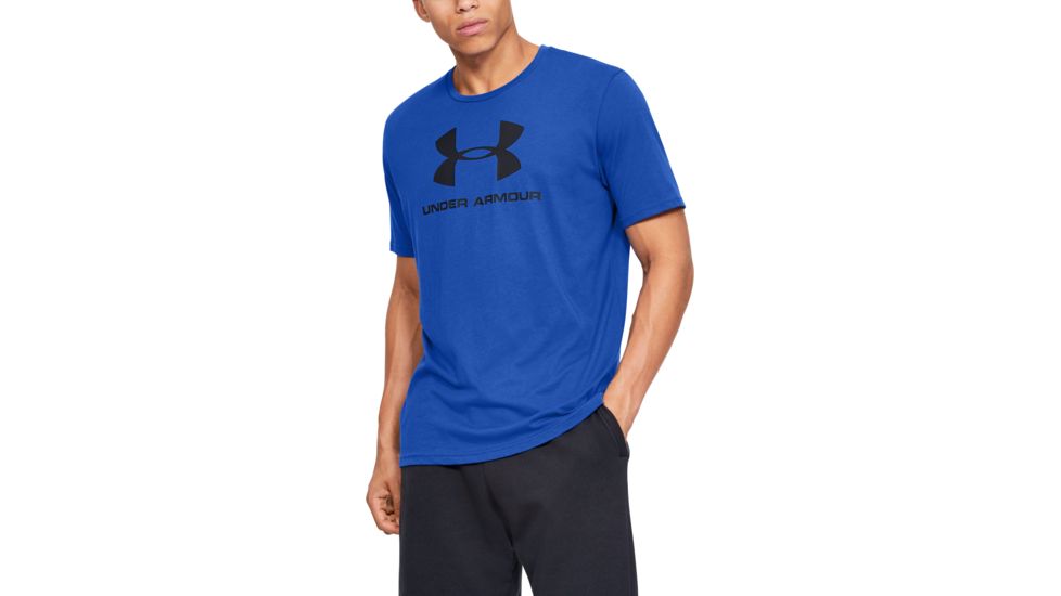 Under Armour UA Sportstyle Logo T-Shirt - Men's, Medium, Blue, 1329590486MD