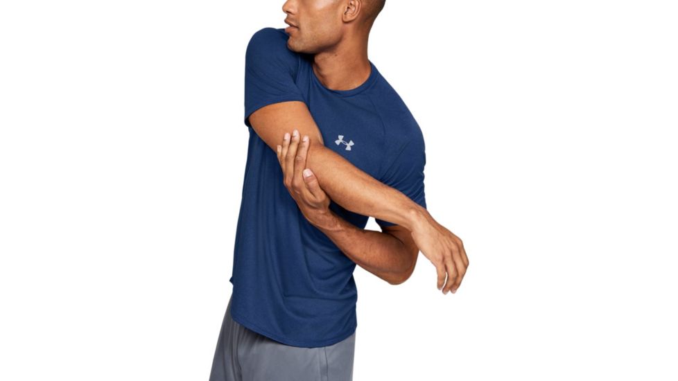 Under Armour UA Tech Short Sleeve Shirt - Men's, Large, American Blue, 1345317449LG