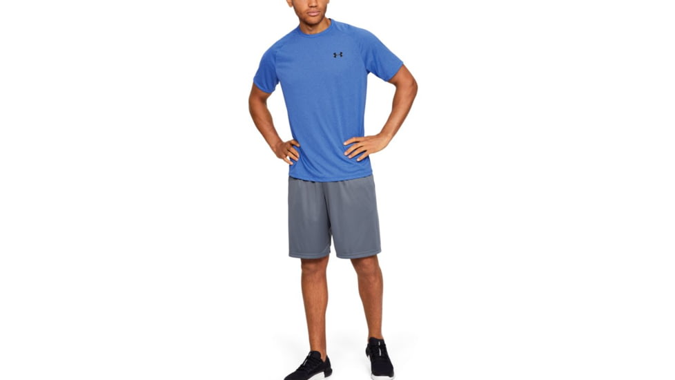 Under Armour UA Tech Short Sleeve Shirt - Men's, Medium, Blue, 1345317486MD