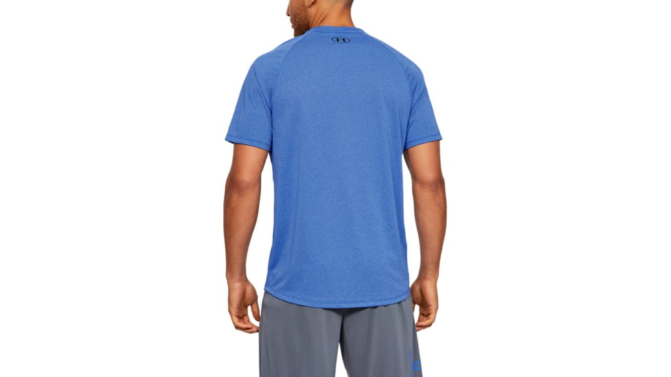 Under Armour UA Tech Short Sleeve Shirt - Men's, Medium, Blue, 1345317486MD