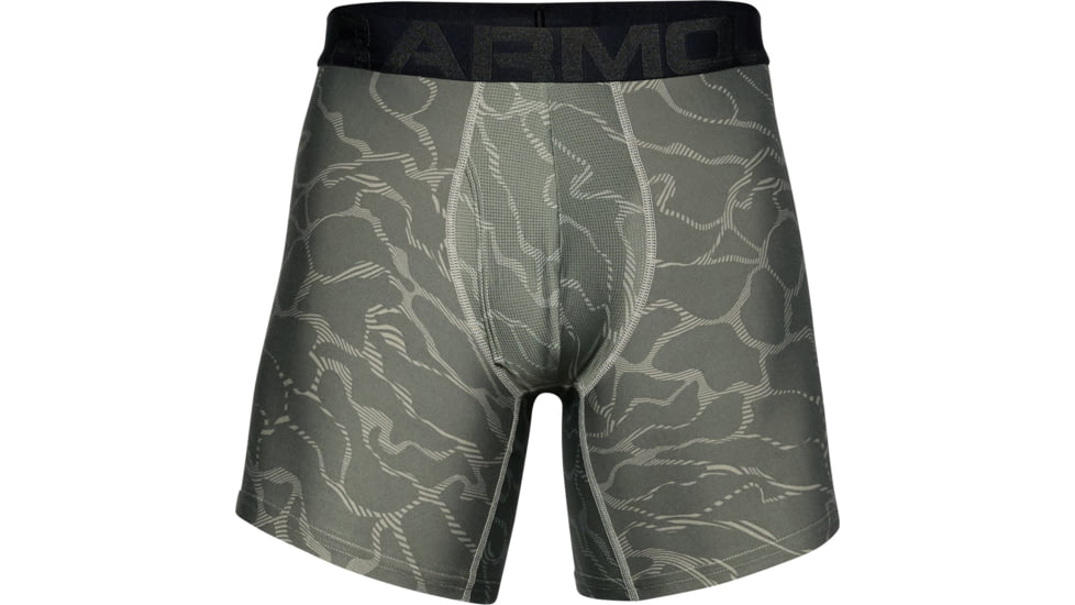 Under Armour UA Boxerjock Printed - 2-Pack - Men's, Extra Large, Green, 1327416003XL