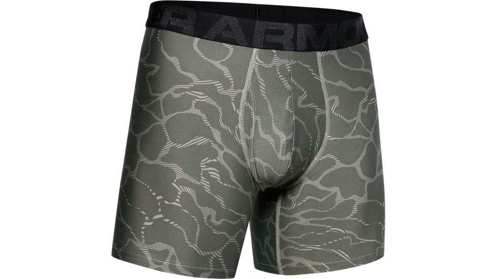 Under Armour UA Boxerjock Printed - 2-Pack - Men's, Extra Large, Green, 1327416003XL