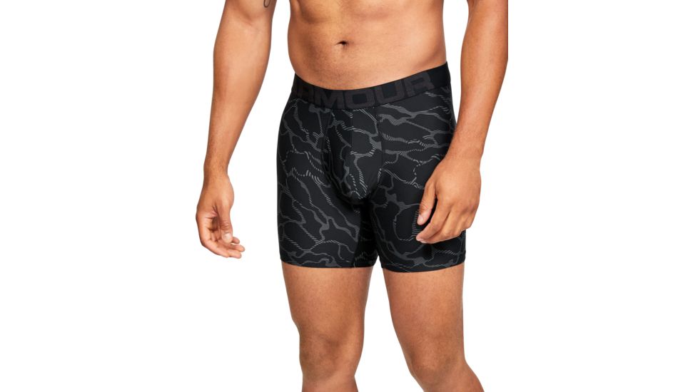 Under Armour UA Boxerjock Printed - 2-Pack - Men's, 2XL, Mod Gray, 13274160042X