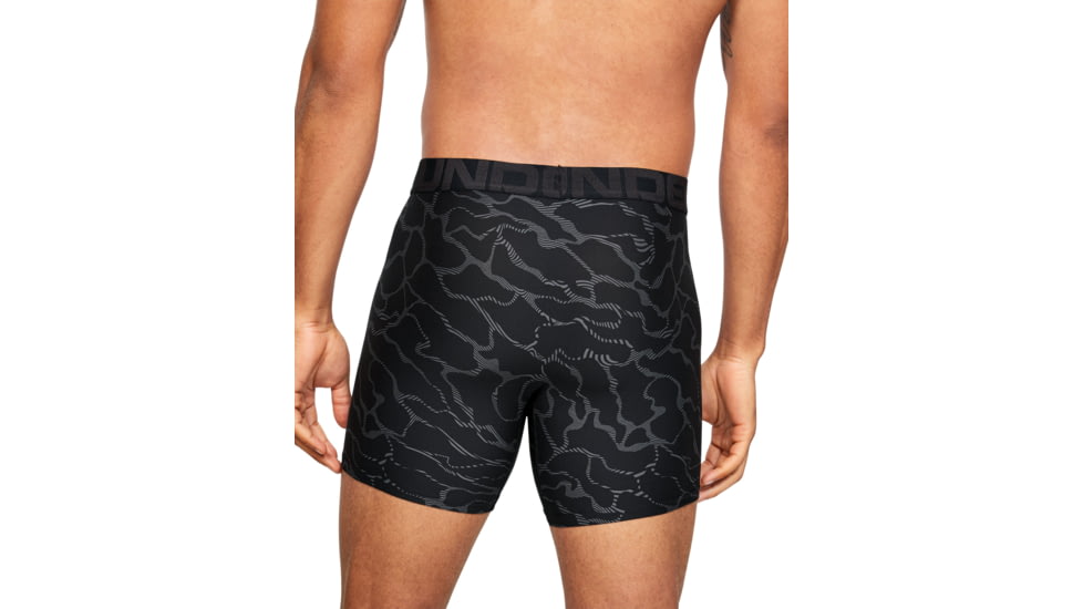 Under Armour UA Boxerjock Printed - 2-Pack - Men's, 2XL, Mod Gray, 13274160042X