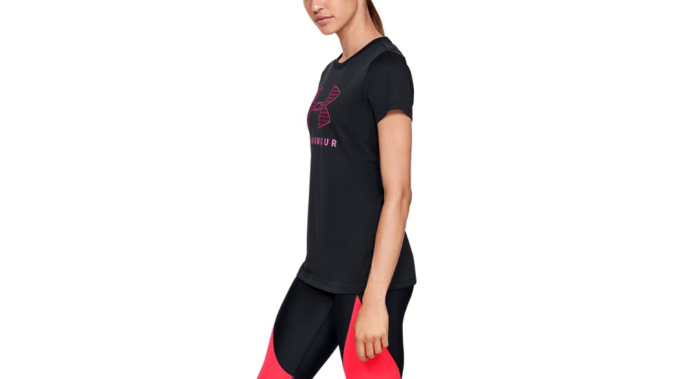 Under Armour UA Tech Logo Graphic T-Shirt - Womens, Large, Black, 1351963001LG