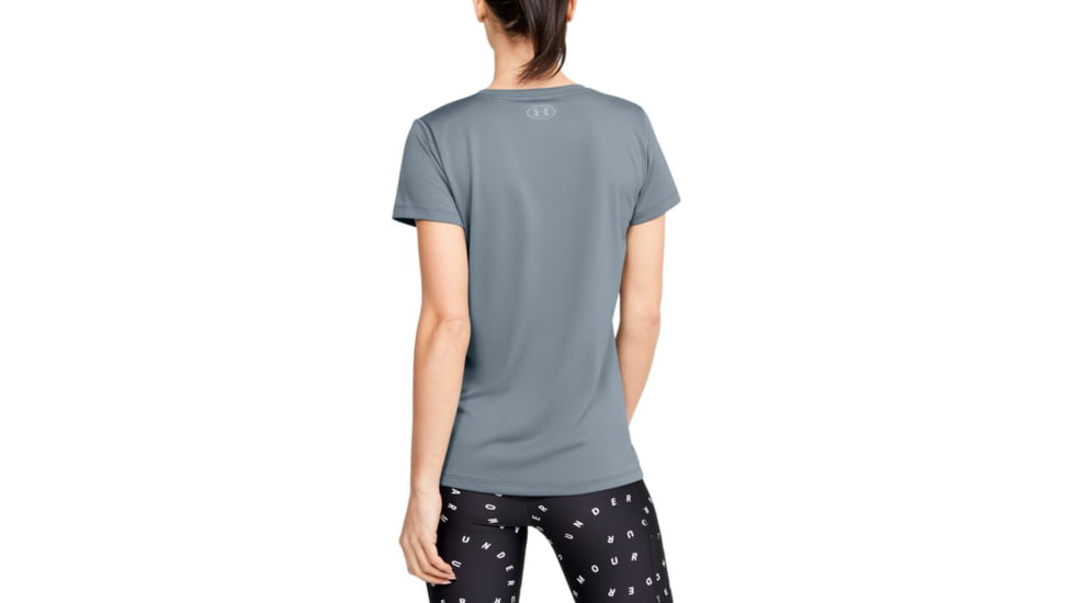 Under Armour UA Tech Logo Graphic T-Shirt - Womens, Large, Hushed Turquoise, 1351963396LG