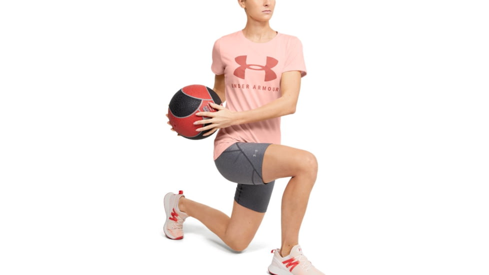 Under Armour UA Tech Logo Graphic T-Shirt - Womens, 2XL, Peach Frost, 13519638452X