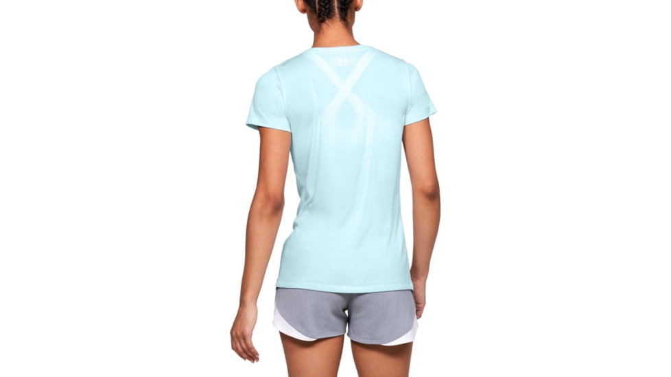 Under Armour UA Tech Logo Graphic T-Shirt - Womens, Small, Rift Blue, 1351963462SM