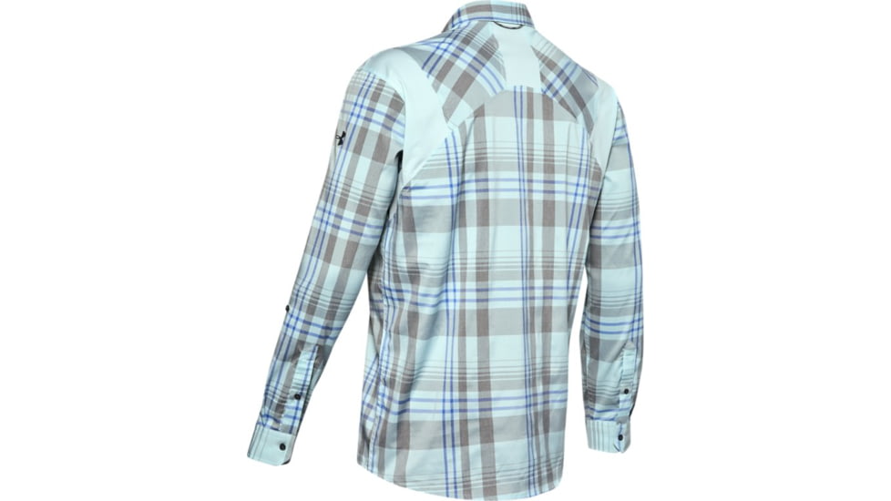 Under Armour UA Tide Chaser 2.0 Plaid Long Sleeve Shirt - Mens, 2XL, Rift Blue, 13533364622X