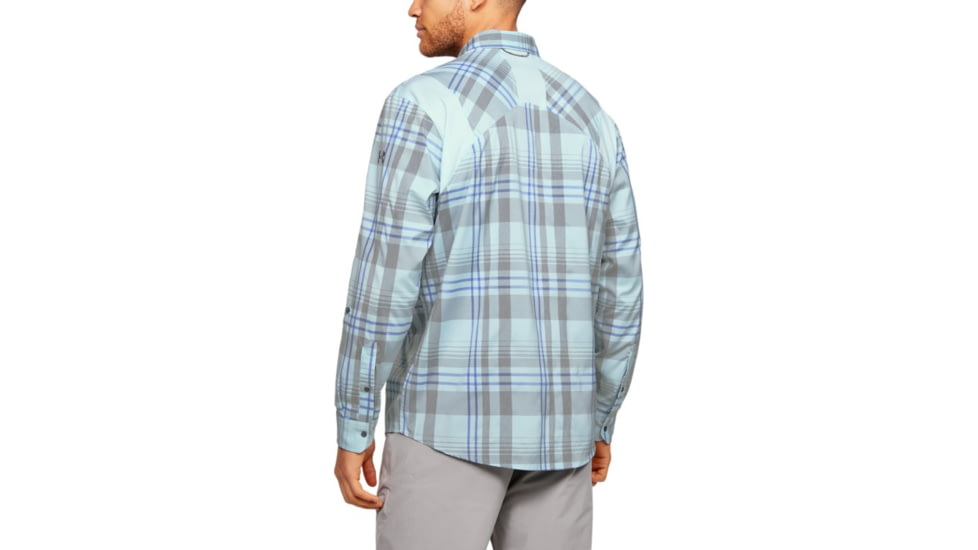Under Armour UA Tide Chaser 2.0 Plaid Long Sleeve Shirt - Mens, 2XL, Rift Blue, 13533364622X