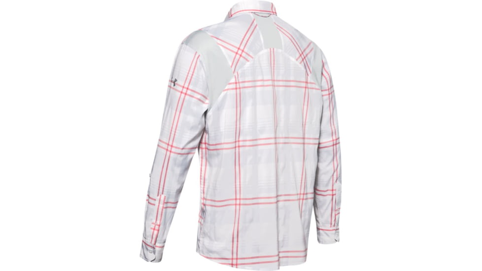 Under Armour UA Tide Chaser 2.0 Plaid Long Sleeve Shirt - Mens, 2XL, White, 13533361002X